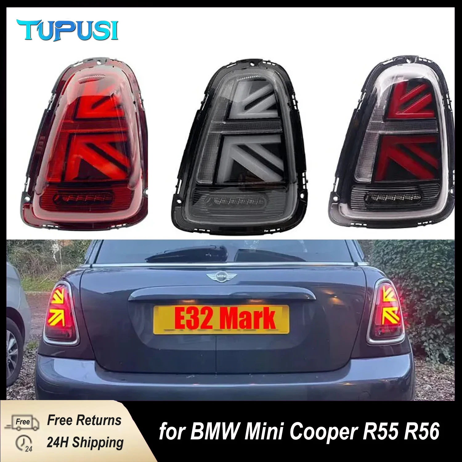 

2 шт. красные светодиодные задние фонари для 2002-2006 Mini Cooper R50 R52 R53 последовательные задние фонари стоп-сигнал фонари заднего хода 2007-2010