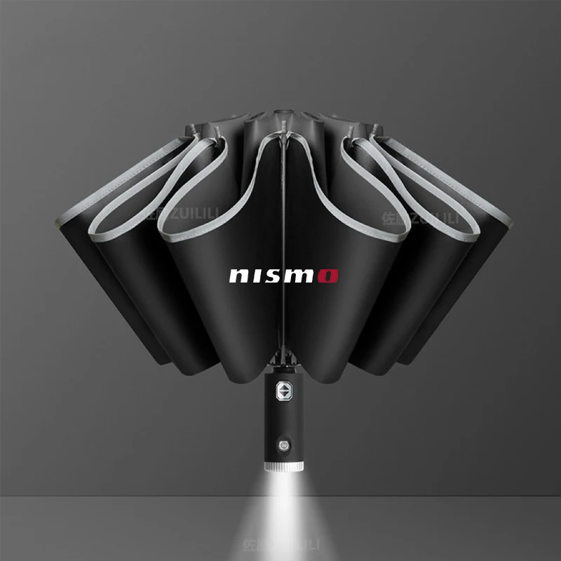 

Nissan Nismo Qashqai Juke X-Trail Patrol Note Leaf Altima Maxima Murano Car Light Automatic Folding Windproof Sunshade Umbrella