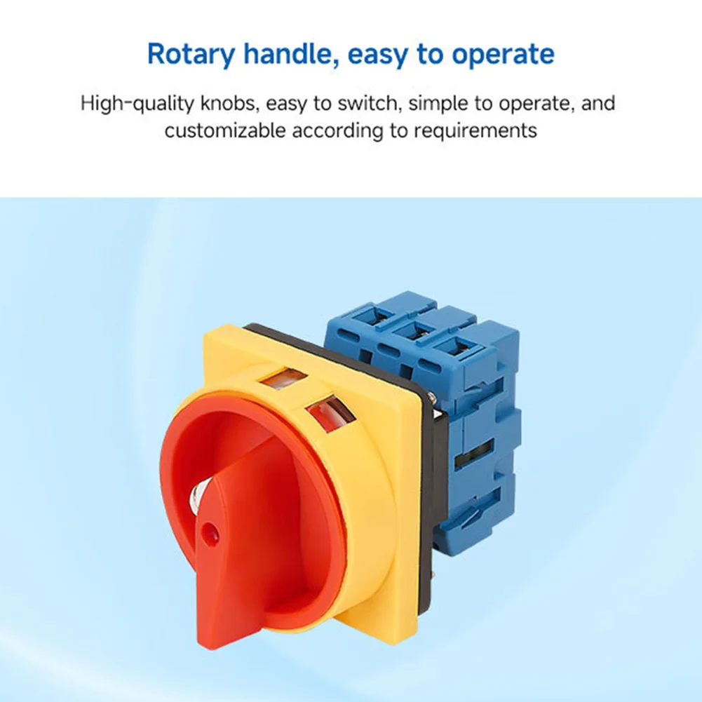 Circuit Breaker Padlockable Switch AC440V 3-Phase Switch Safe Isolation Fast OFF-ON Shutdown Flame-retardant Shell