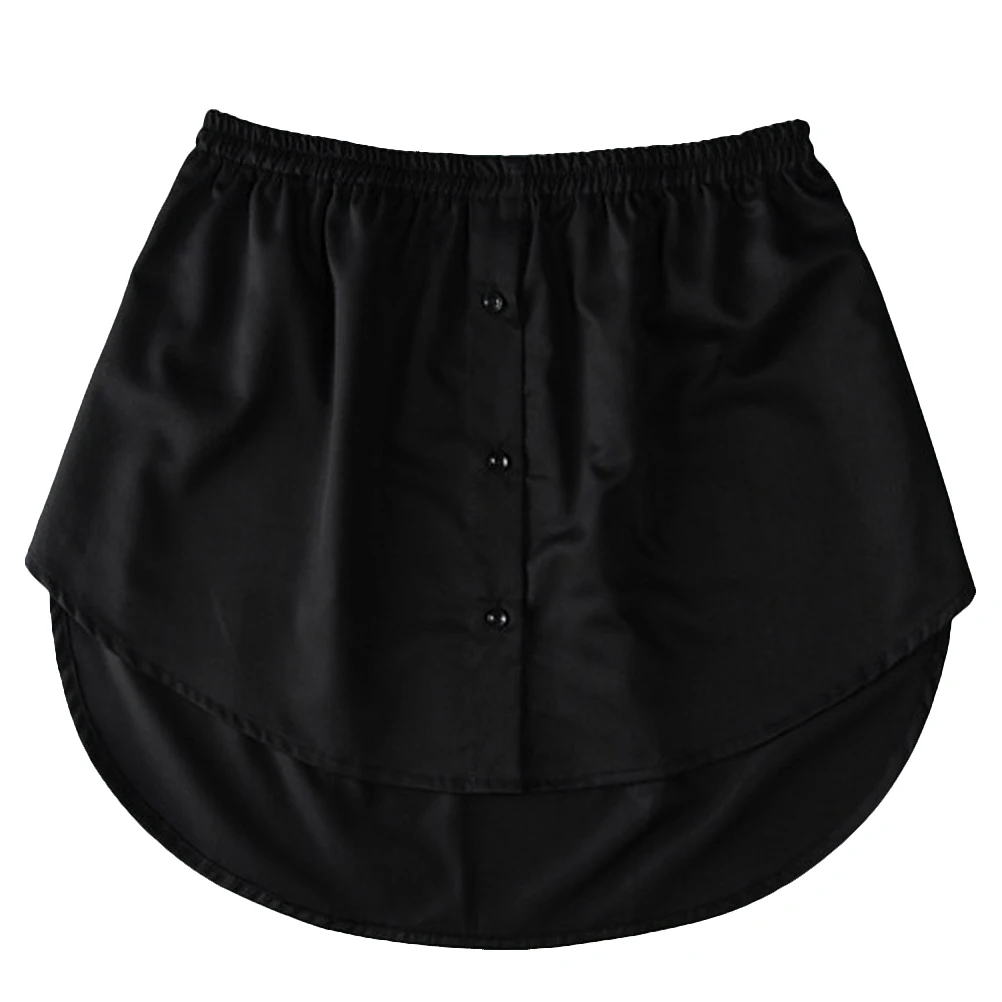 

Fake Hem Sweatshirt Women Cotton Asymmetrical Skirt Hem Stylish Sweet Decoration Charm Sweater Casual Wash Care Workmanship