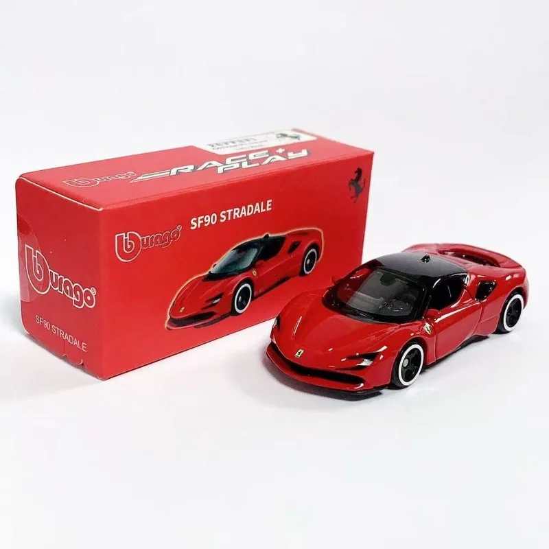 

Bburago 1/64 Scale Ferrari SF90 Supercar Diecast Alloy Car Model Simulation Collection Ornament Toy Gift for Boys