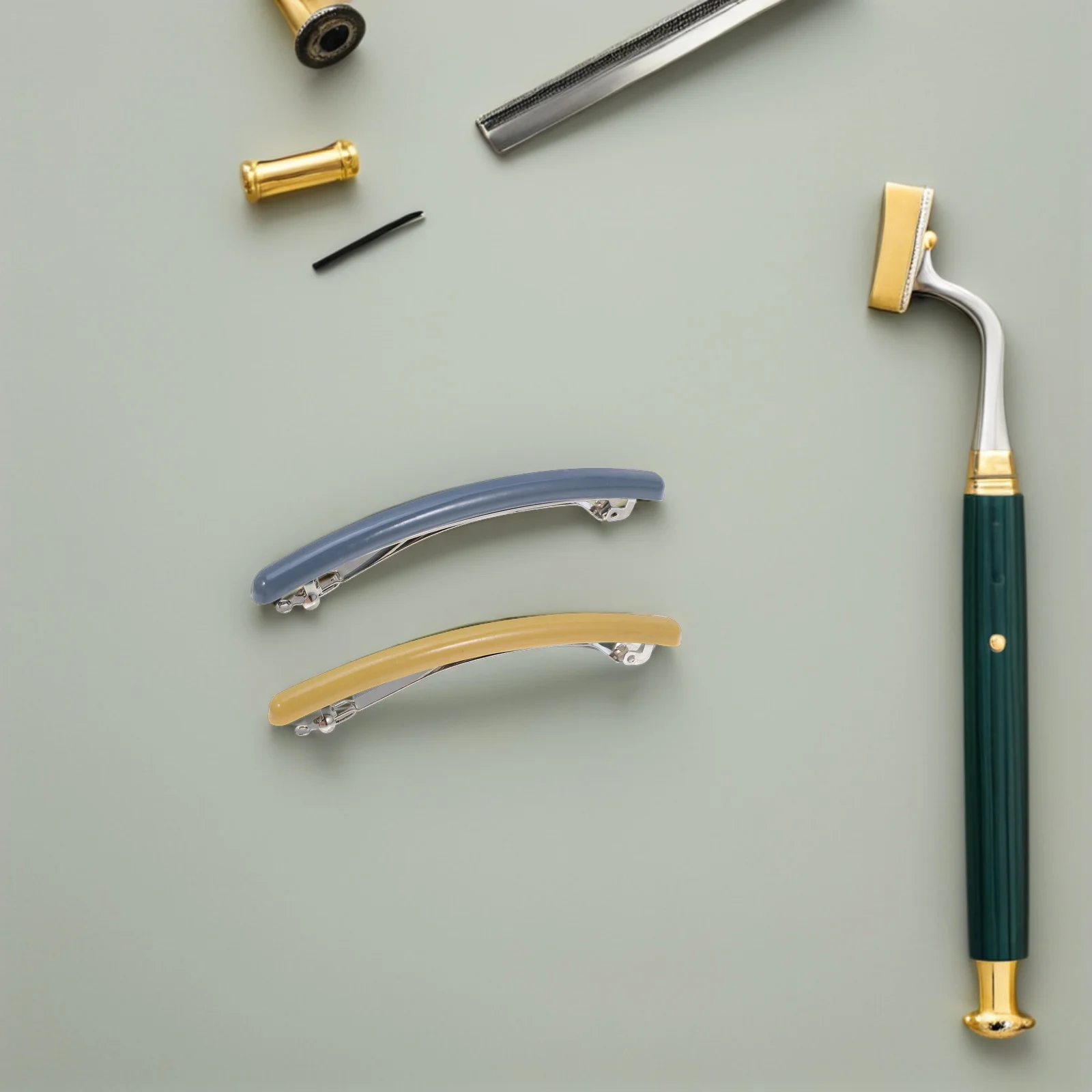 

5pcs Candy-Colored Spring Hair Clips Durable Safe Skin-Friendly Hair Accessories For Women Girls Barrette Party Wedding Daily