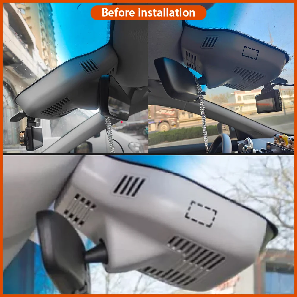 for Geely Emgrand L Livan S6 Pro 2022 2023 2024 2025 Video Recorder 4K DVR Dash Cam Wifi Camera 170° Wide Angle Plug & Play