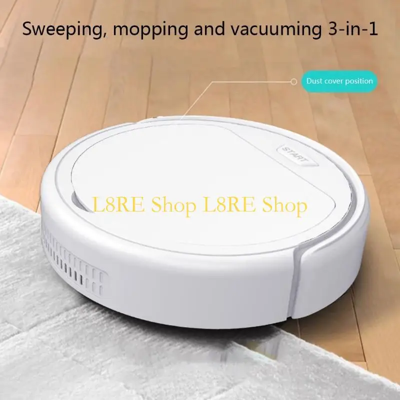 L8RE 3-in-1 Auto Robotic Vacuums Strong Suction Wet/Dry Use Low Noise Rechargeable