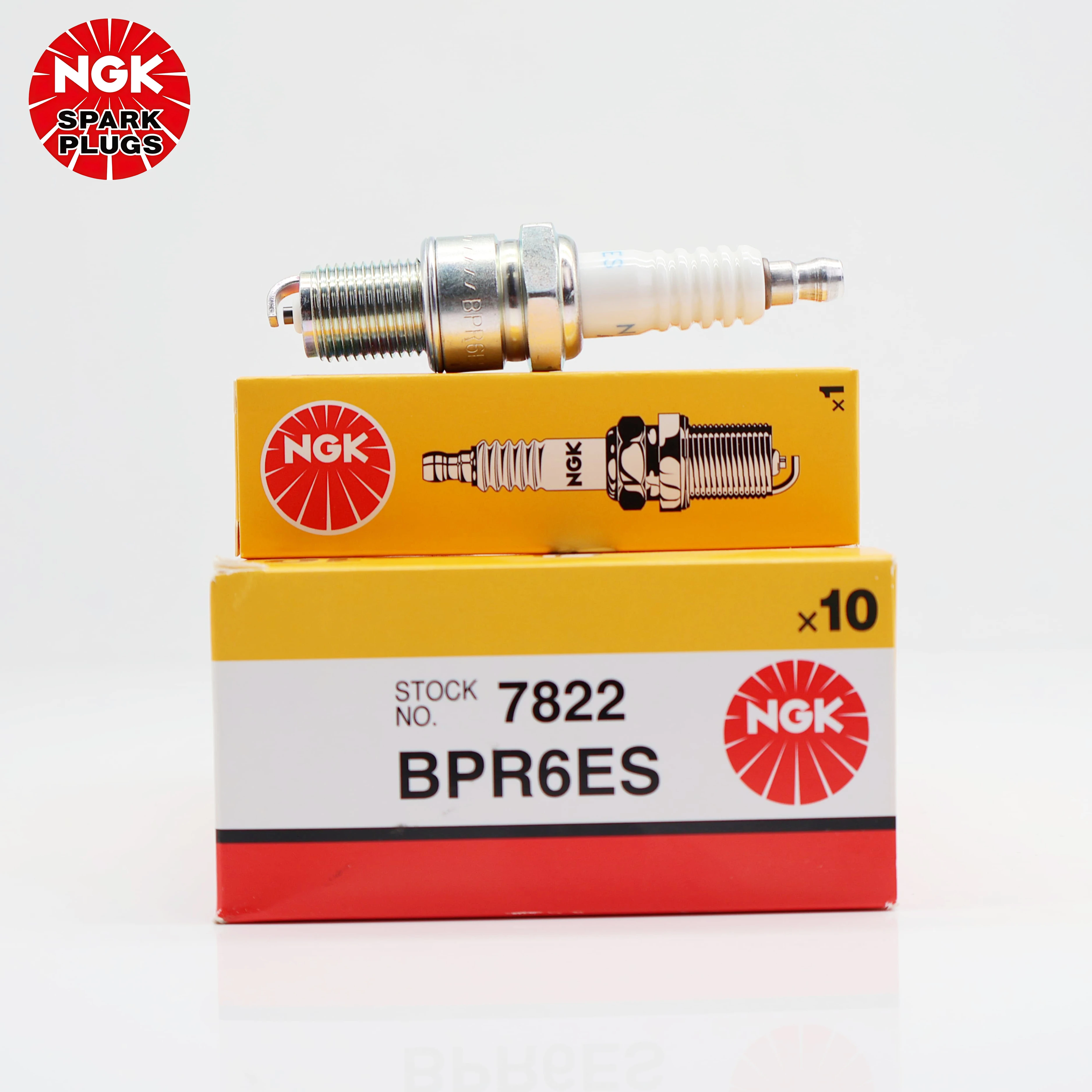 Оригинальная никелевая свеча зажигания NGK BPR6ES 7822 для Mazda, Suzuki, Volvo, Nissan, Honda, Toyota OEM:0000181690