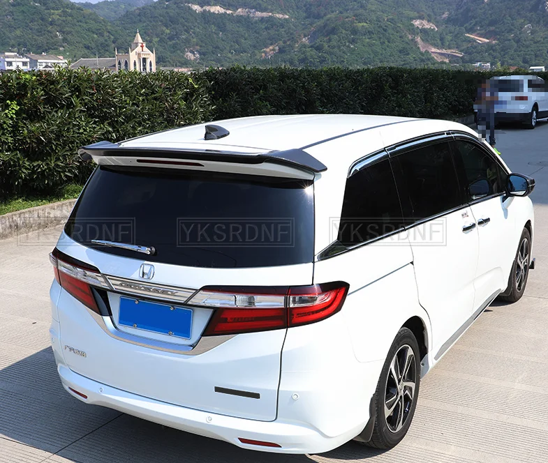 For Honda Odyssey 2015-2019 high quality ABS Plastic Unpainted Color Rear Spoiler Wing Trunk Lid Cover Car Styling