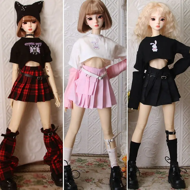 Ropa para muñecas BJD de 1/6, 1/4 y 1/3, ropa de moda para muñecas, ropa informal para el día a día, blusas, faldas plisadas, vestidos de princesa para fiestas, accesorios para muñecas, regalo, juguete.