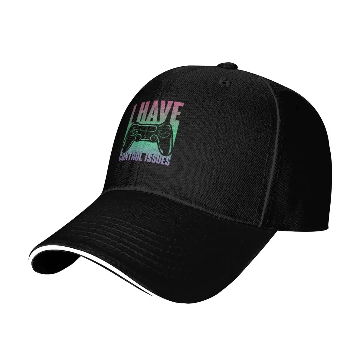 Controller Gamer Playing Video Games Baseball Cap Streetwear Hip Hop Trendy Vintage Retro Embroidered Lightweight Packable