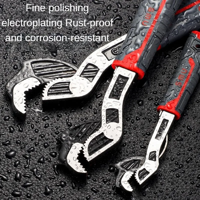 Multifunctional Wrench Chromium Vanadium Steel Self Adjusting Wrench Quick Opening Tube Universal Wrench Combination Tool Kit