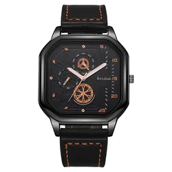 Orologio da uomo Ins High Beauty Student Party orologio al quarzo quadrato Trendy Large Dial Youth Fashion Sports Style