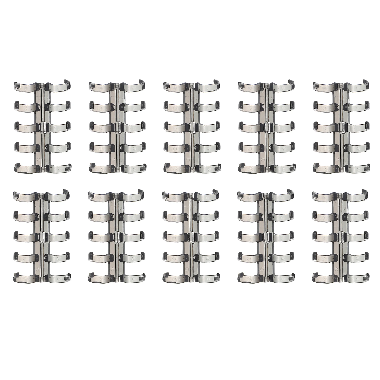 

Segmented Binding Ring Buckle Binder Clips Leaf Rings Office Supplies Paper Organizer Household Leaf Binders Plastic Book Ring