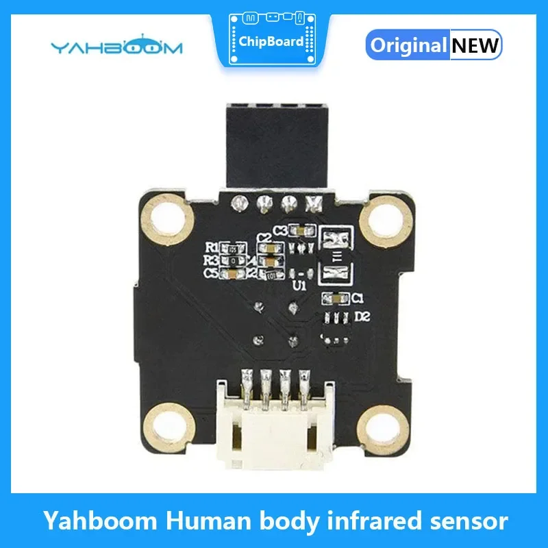 Yahboom Human body Infrared Sensor Module Compatible With Alligator Clip/DuPont line/PH2.0 cable