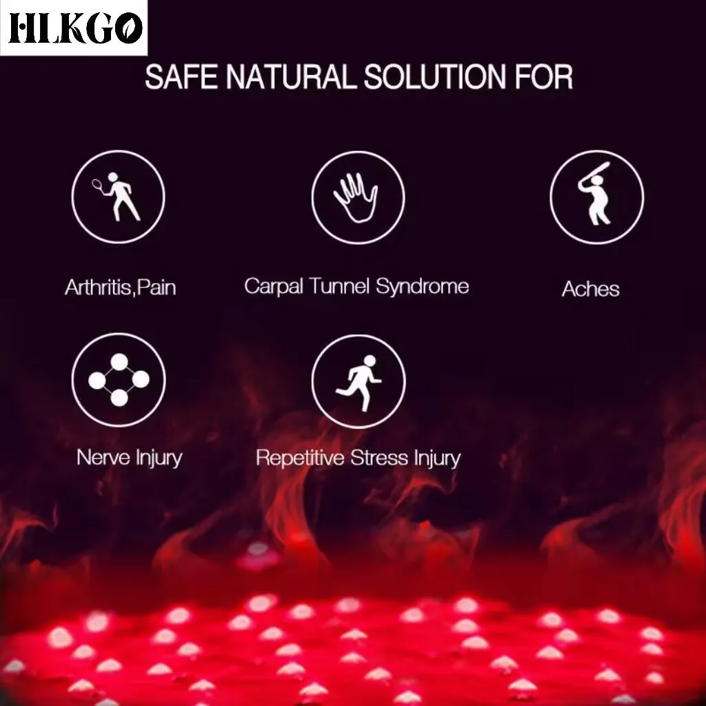 

Перезаряжаемые перчатки для светотерапии красным светом (660 нм, 850 нм) с двойным LED-чипом для облегчения боли в суставах рук и пальцах