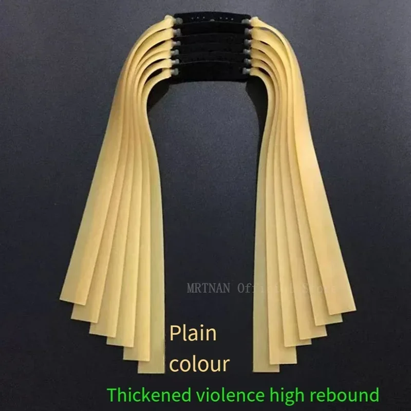 2.0mm Thickened Large Elastic Flat Leather Rubber Band for Hunting Slingshots Rebound Faster and Stronger Catapult Use