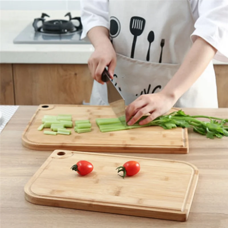 

B08B-Доска разделочная Бамбуковая разделочная доска Кухонная разделочная доска для овощей и фруктов
