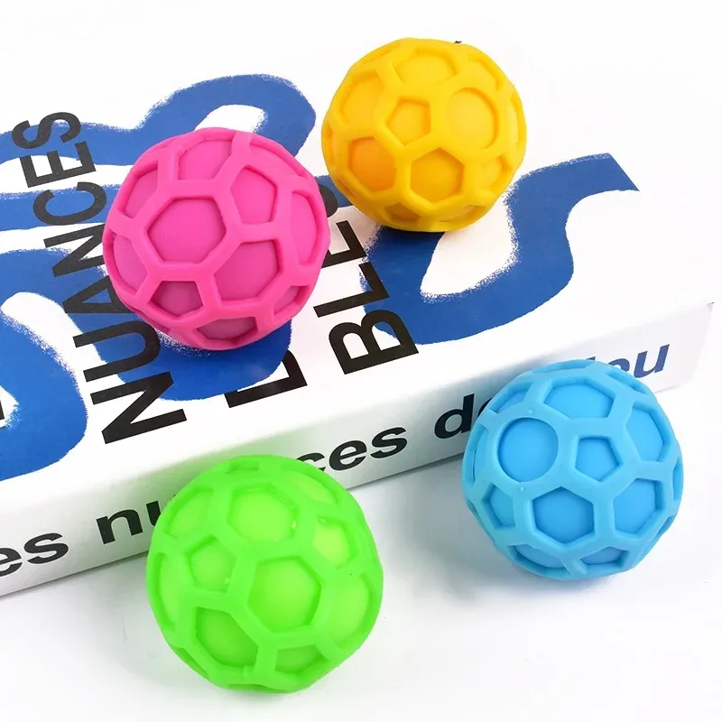 Balle anti-Stress en nid d'abeille, couleur changeante, jouets Squishy, soulagement du Stress à montée lente, jouets sensoriels pour enfants et adultes