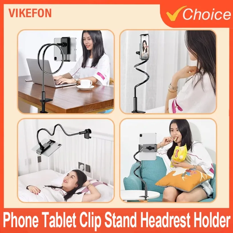 Portable 360° Rotation Mobile Phone Holder Stand Flexible Lazy Bed Desktop Bracket Flat bracket Stand Base For iPhone Samsung