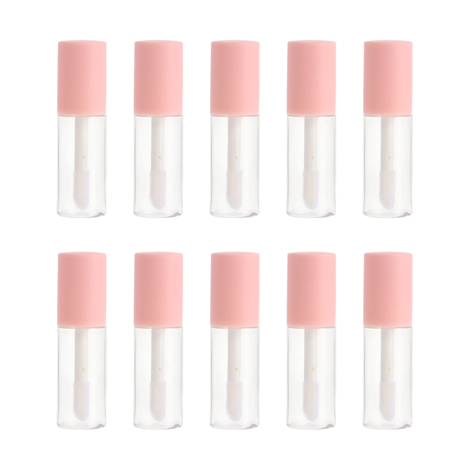 10-teiliges Lipgloss-Tuben-Set, sichtbare leere DIY-Behälter für Lippenöl, Balsam, flüssiges Rouge, tragbar, nachfüllbar, für unterwegs