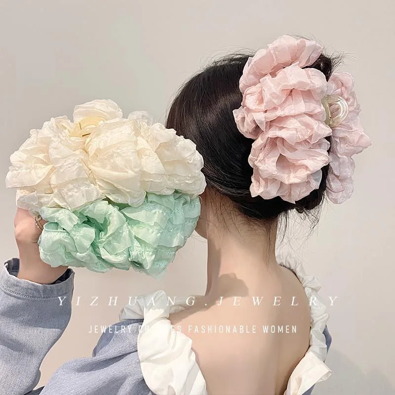 

Новое поступление 2025 года, объемный зажим с бантиком и когтями Cloud Bubble — аксессуары для волос премиум-класса сзади для женщин