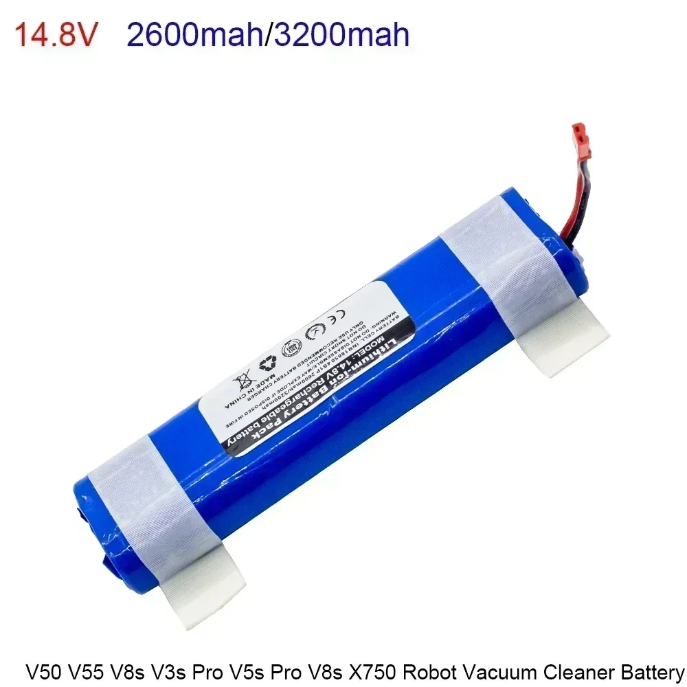 14.8V 5600mAh 3200mah Goede Kwaliteit Batterij Voor ilife V50 V55 V8s V3s Pro V5s Pro V8s X750 Robot Stofzuiger batterij 14.4V