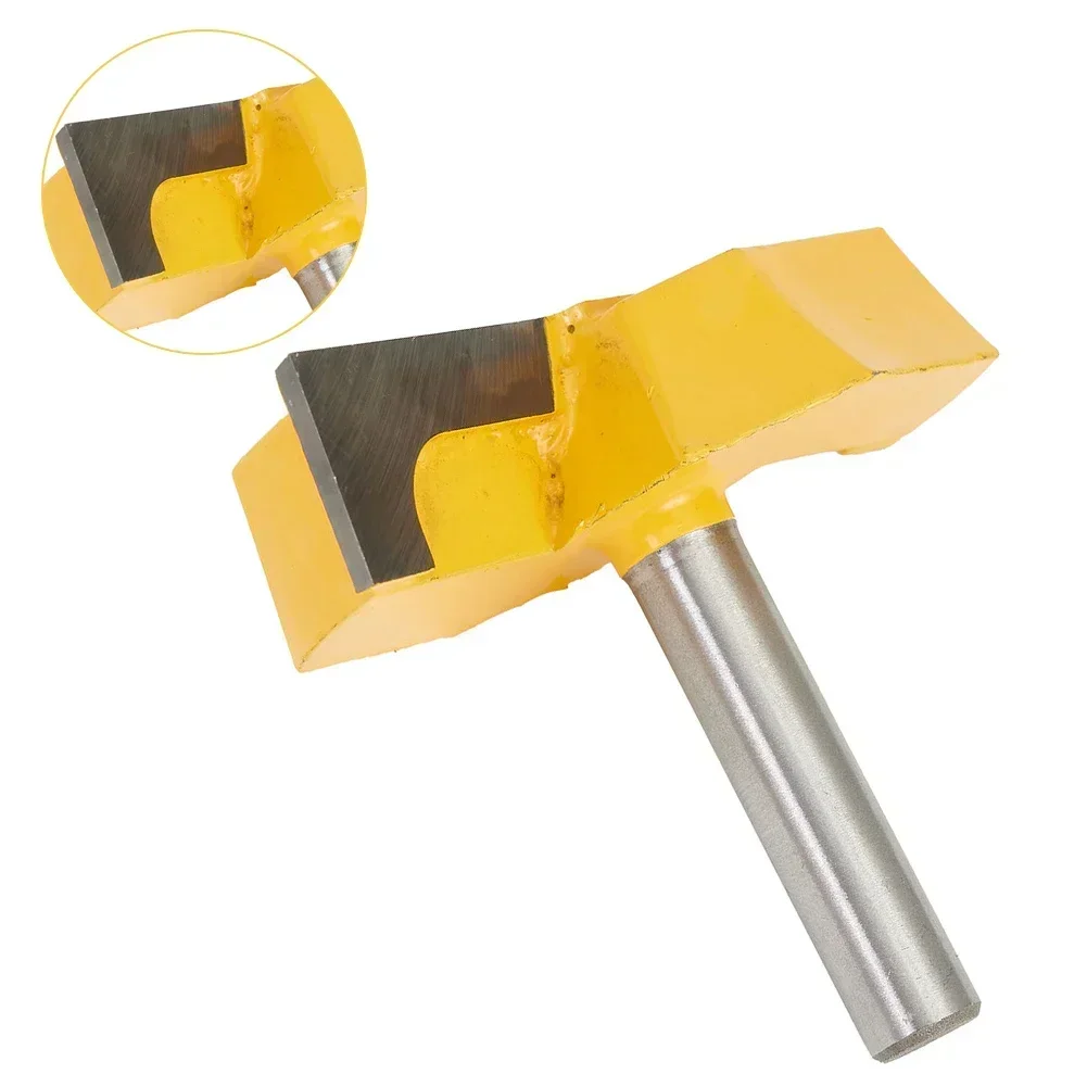 8mm Shank Cleaning Bottom Router Bits 2-1 4 Cutting Diameter For Planing Router Bit Woodworking Milling Cutter