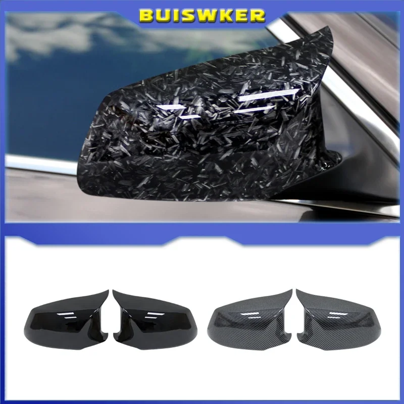 

for BMW 5 Series F10 F11 2010-2013 Car Rearview Mirror Cover Side Wing Protect Frame Covers Carbon Fiber Style Trim Shell