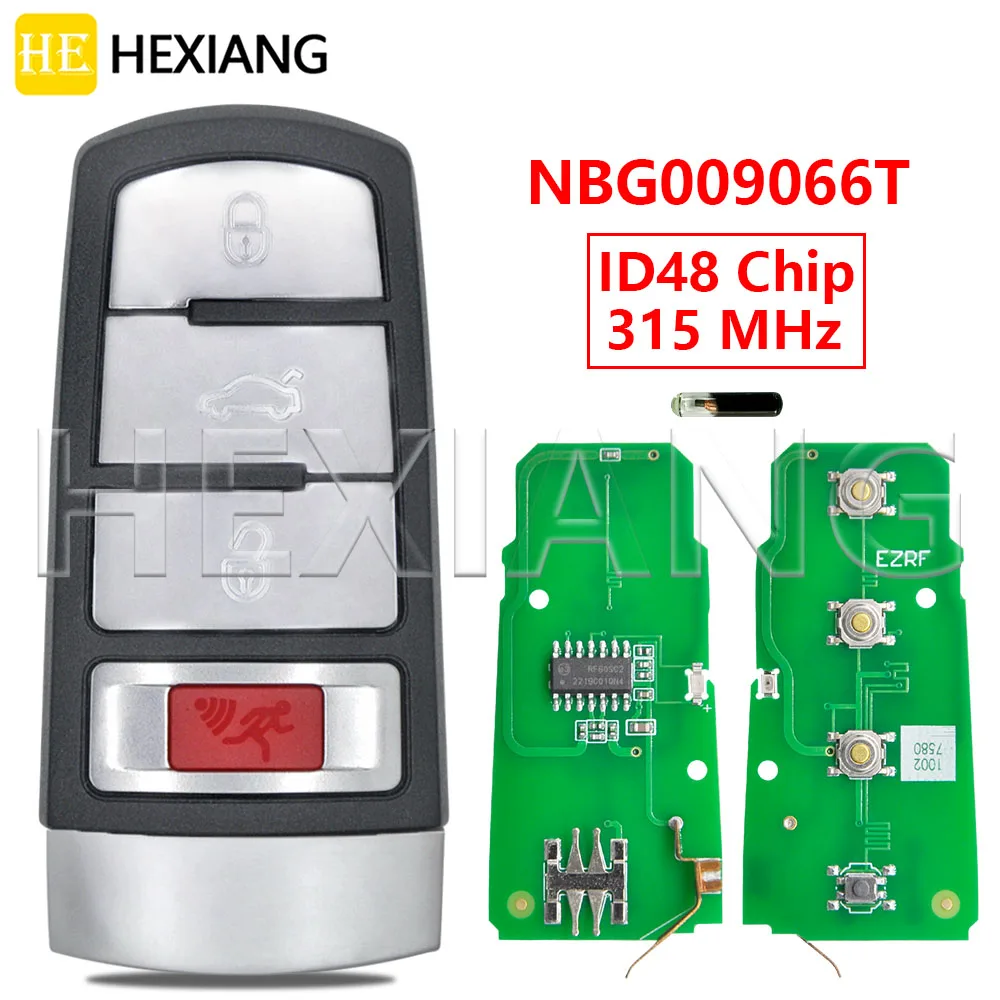 DR NBG 009066 T ID48 Chip 315 MHz Halb Smart Auto Fernbedienung Schlüssel Für VW Volkswagen Passat 2006-2013 CC 2009-2015