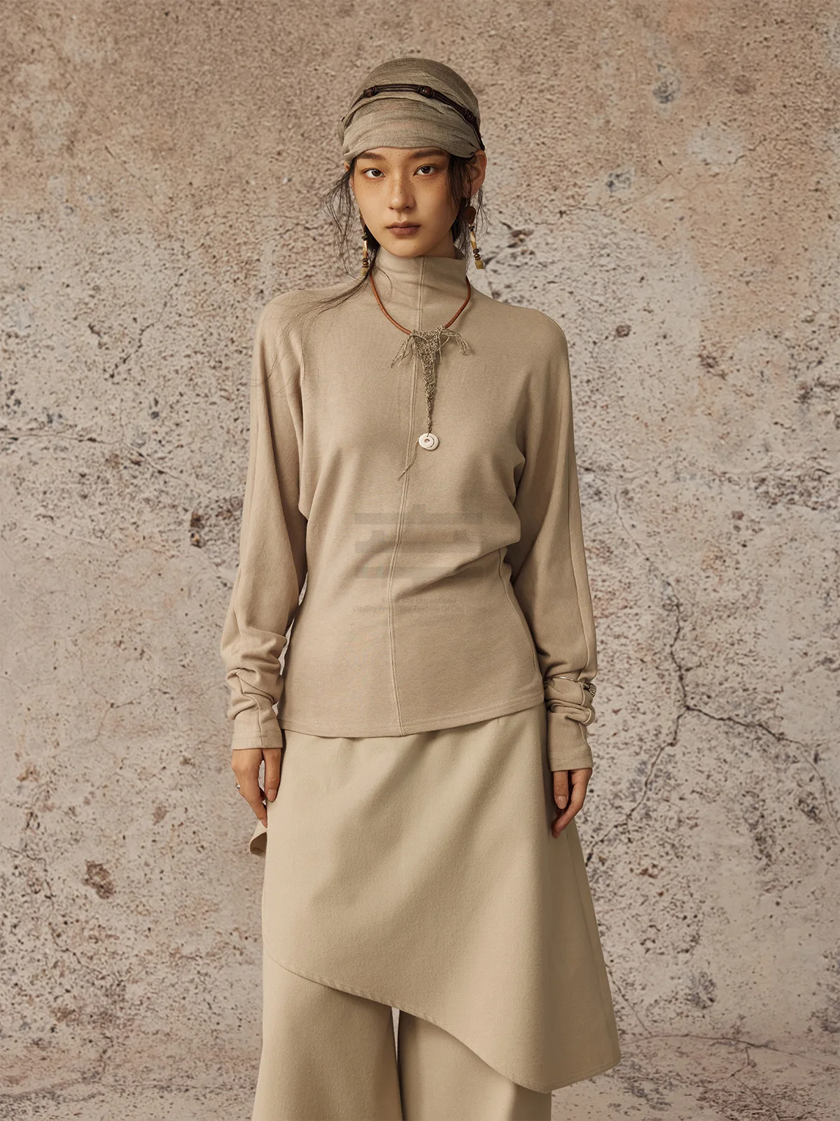 

alpw Soft Skin Cotton Base Layer Top Batwing Sve High Collar f High Collar Batwing Sve Cotton Underwear