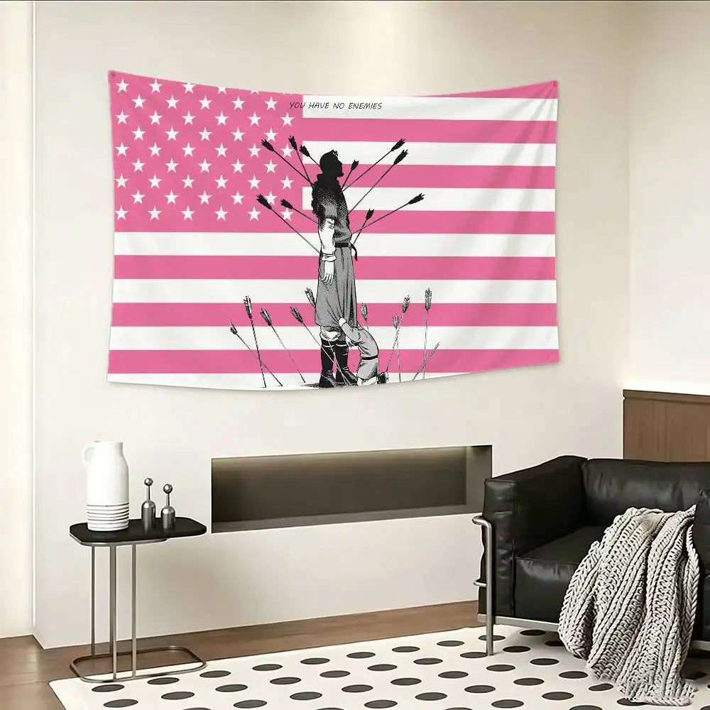 V-Vinland Saga Cool Anime Flag Digital Printing Banner for Garage Wall Out Door Decoration