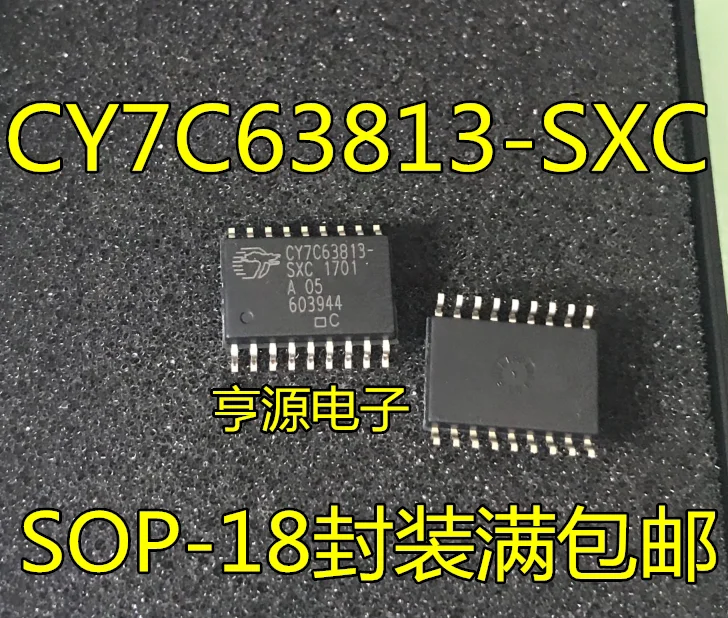 10/PCS CY7C63813-SXC SOP-18 CY7C63803-SXC SOP-16 New free shipping