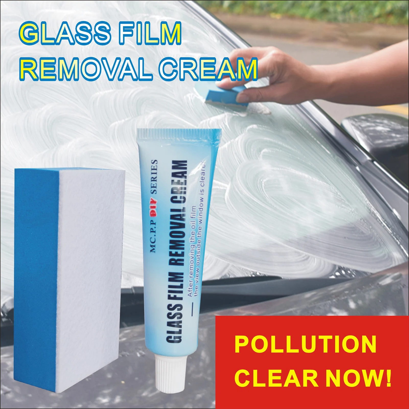 

Car Removing Oil Film Accessories Keep for a Long Time and Durable Suitable for Car Windows and Glass