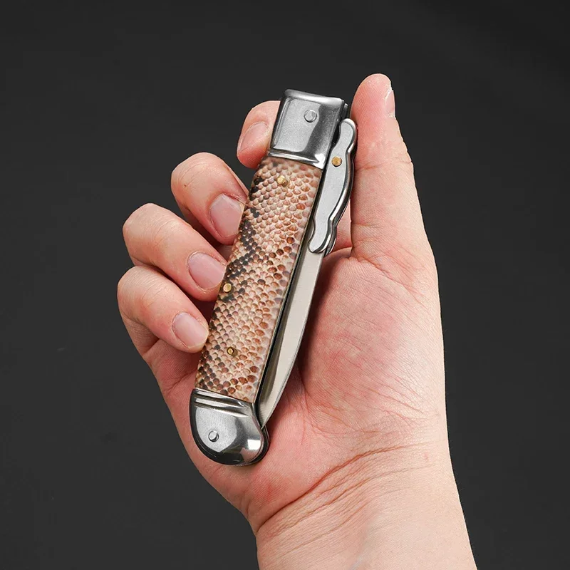 1pc,Outdoor camping folding knife, multi-function EDC knife, high appearance value box knife, stainless steel folding knife