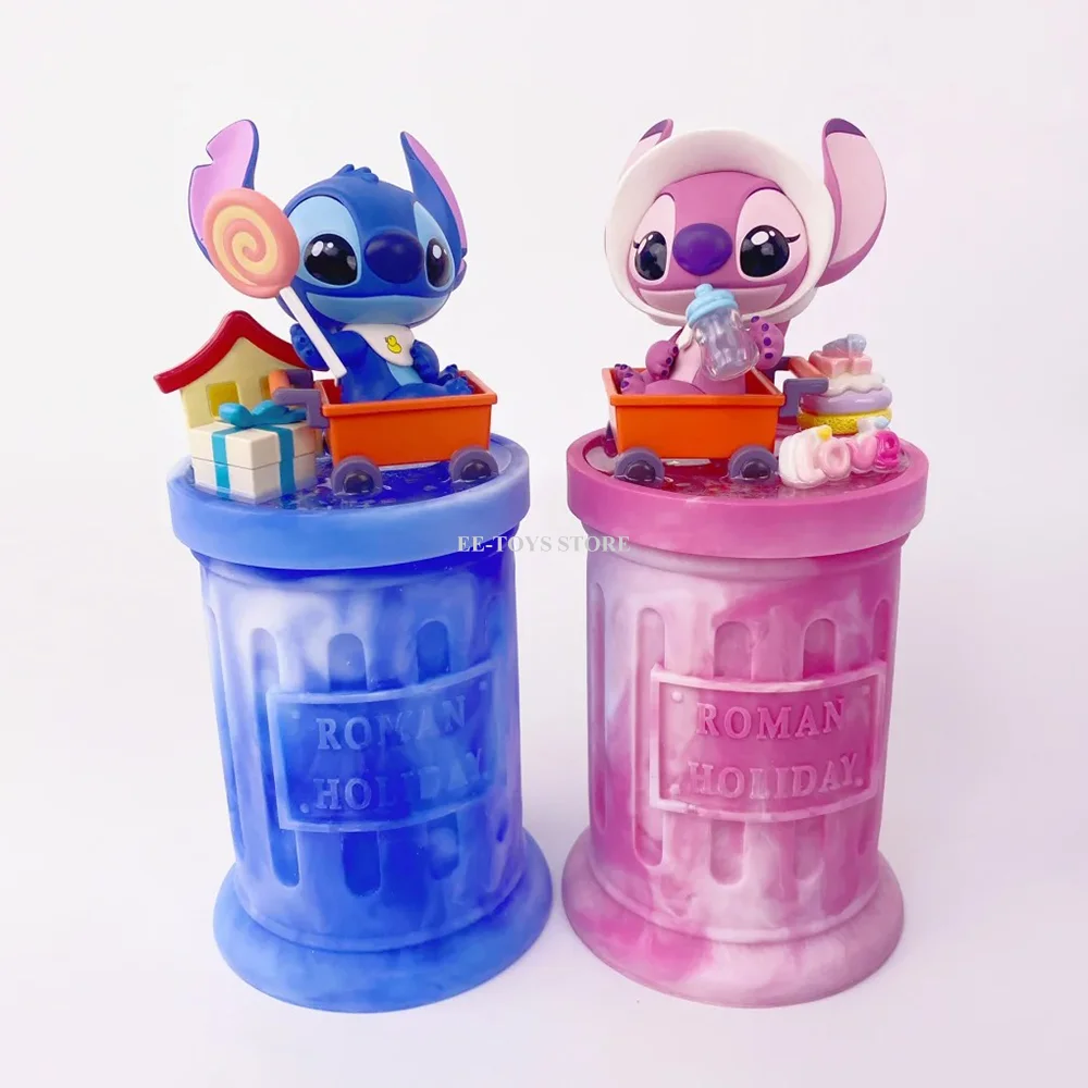 Disney Figure Stitch Playdate Series Mystery Box Cute Stitch Angel Action Figure Blind Box Collectible Model Desk Decor Toy Gift