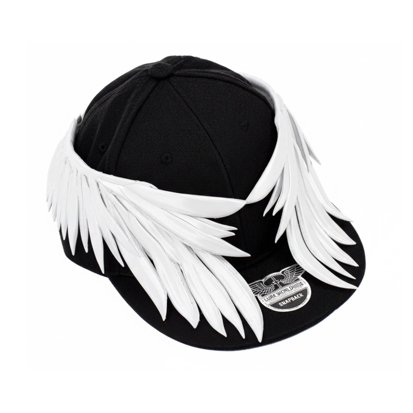 

3D Printing Wing Decoration Hip Hop Punk High Street Personality Baseball Hat Flat Cap Peaks Accessories