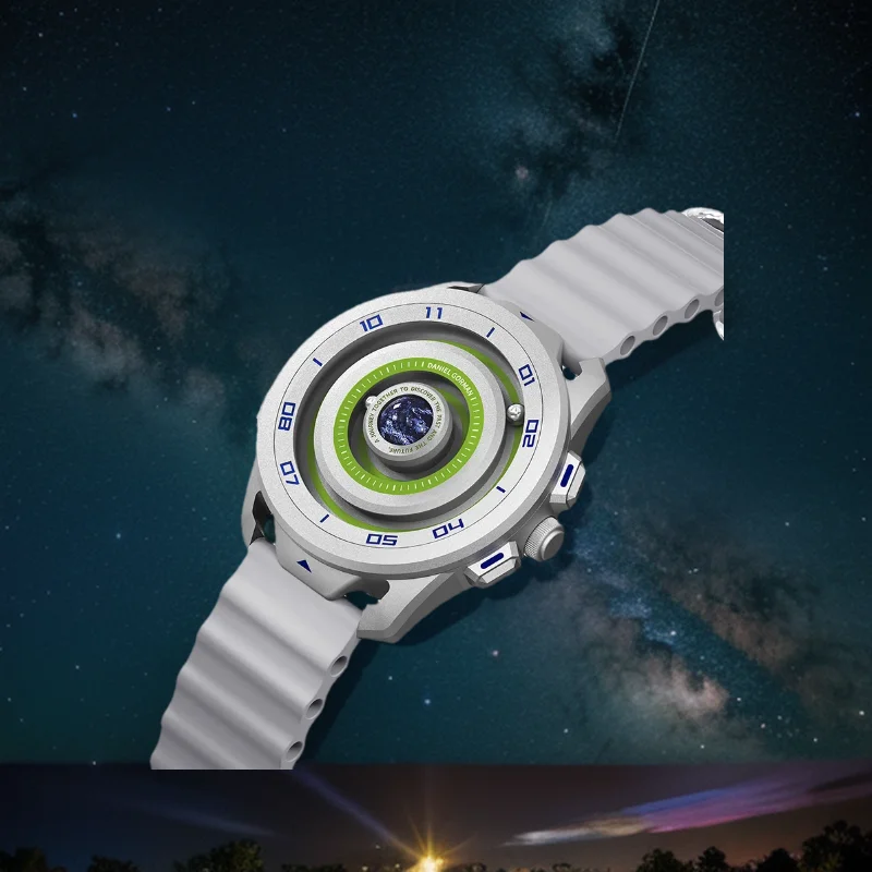

Custom watch designs Gravity Series 4.0 Quartz watch Magnetic iron ball analog waterproof silicone strap sport Daniel Gorman