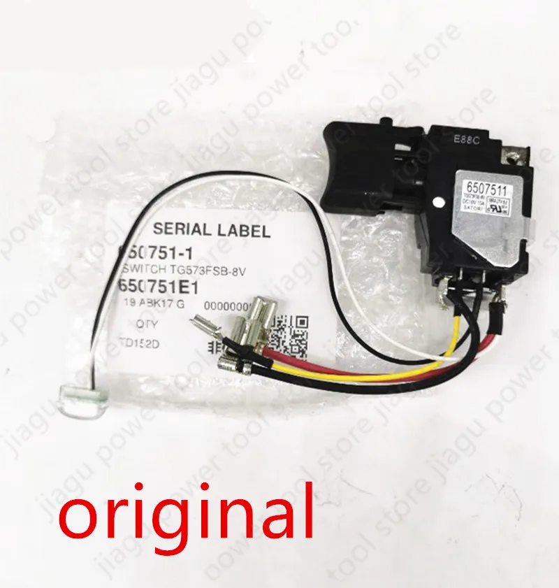 

Переключатель 18 В 650751-1 6507511 Замена для Makita TD152D DTD152 DTD152Z DTD152RME DTD152RFE XDT11