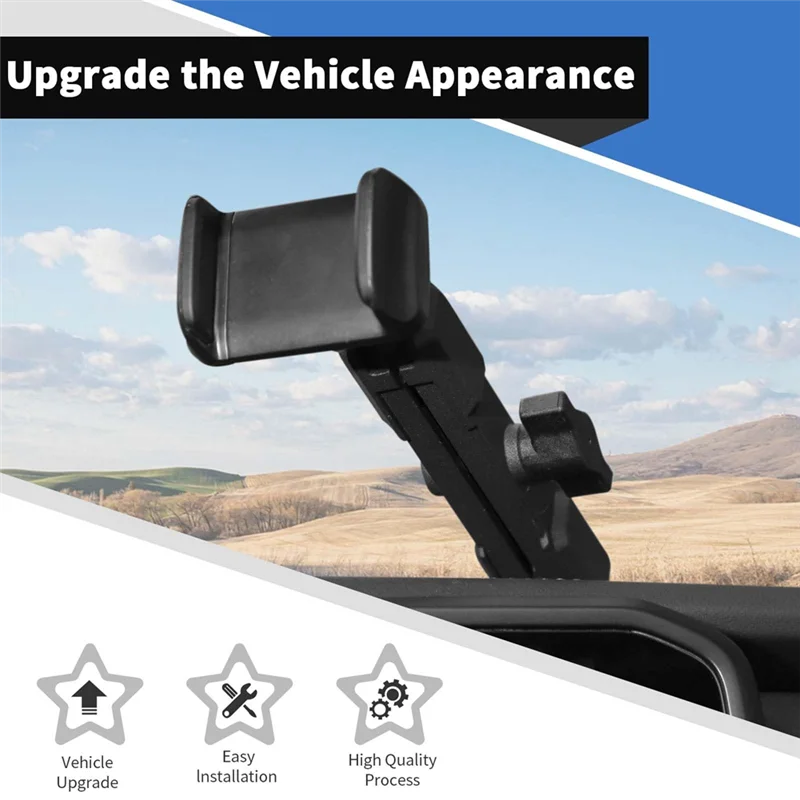 

Держатель телефона на приборной панели на центральной консоли для Jeep Wrangler JL Gladiator JT 2024, кронштейн для крепления телефона на приборной панели-A28K