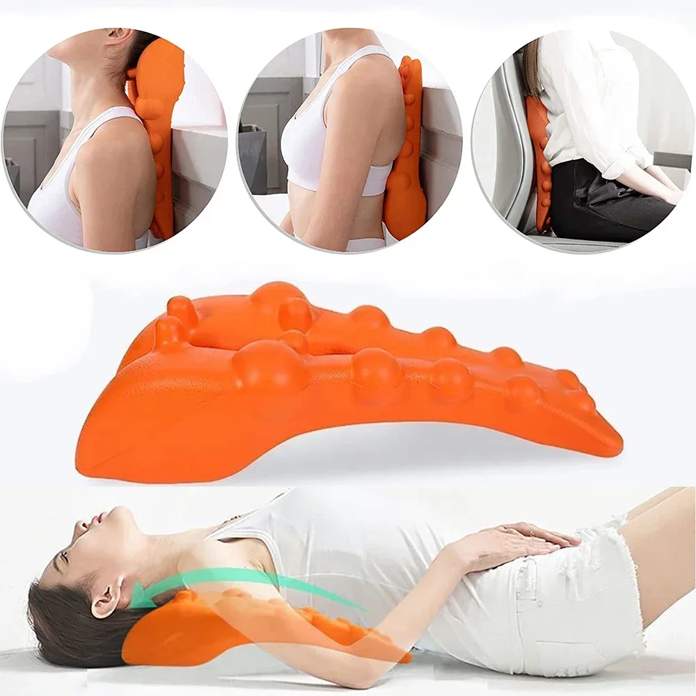 Cervical Traction Device Pillow Neck Stretcher Equipment for TMJ Neck Pain Relief Neck and Shoulder Relaxer