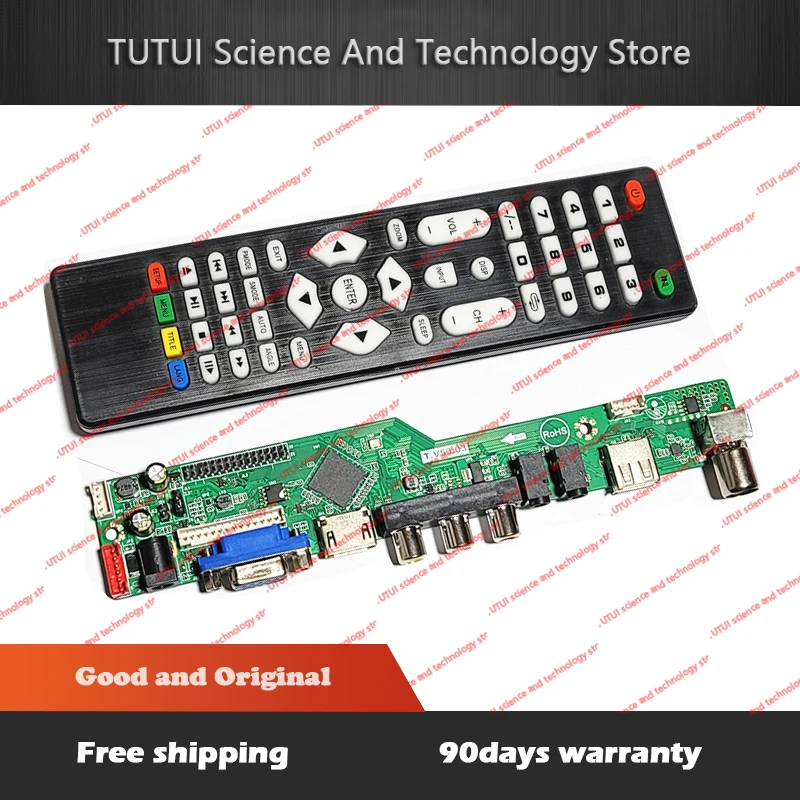 The new TV motherboard V53 chip drive board T.V53.03 Supports  resolution modification drive board