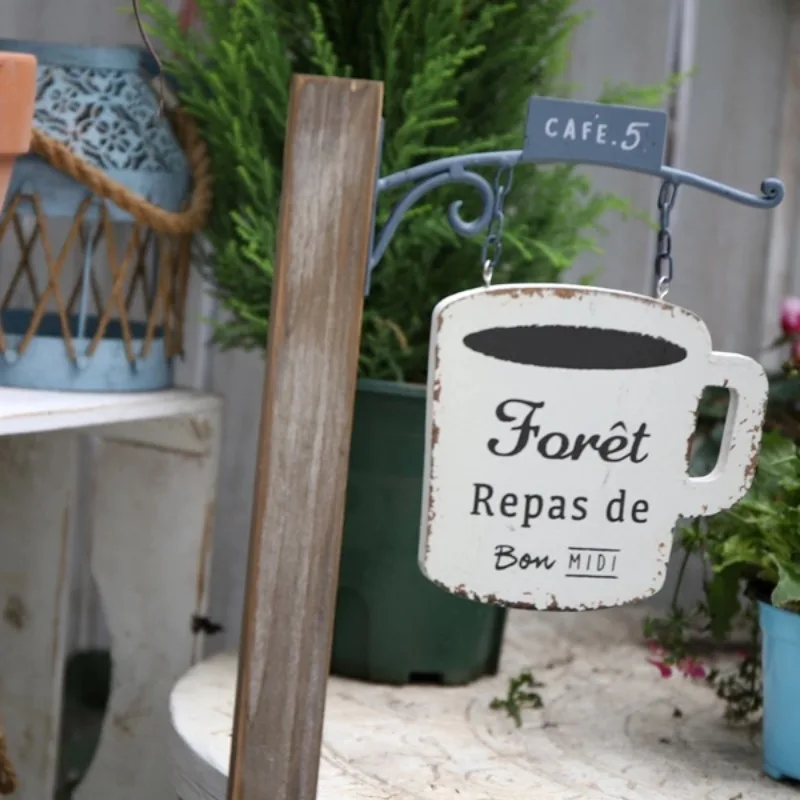 Rustic Garden Stake Sign - Insertable Metal/ Wooden Plaque with Custom Letters, Weather-Resistant Lawn Marker for Yard