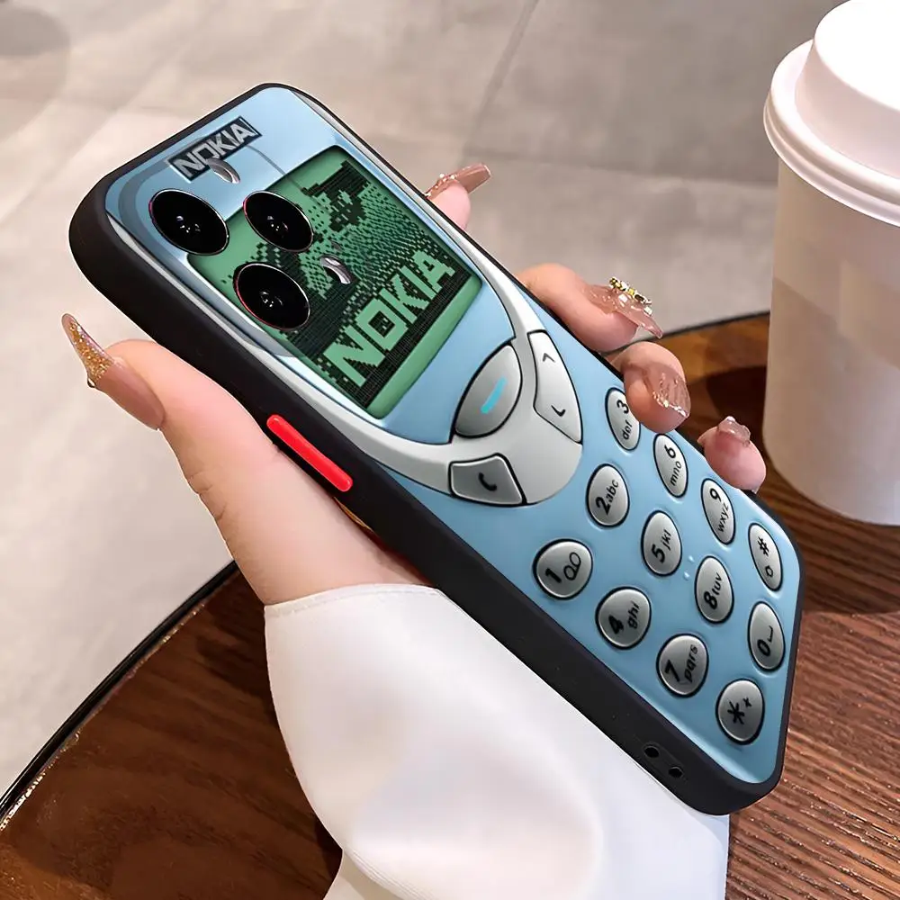 الرجعية الحنين ل N-Nokias جراب هاتف آيفون 16 15 14 13 12 11 برو ماكس زائد البسيطة الجلد يشعر جراب هاتف #5