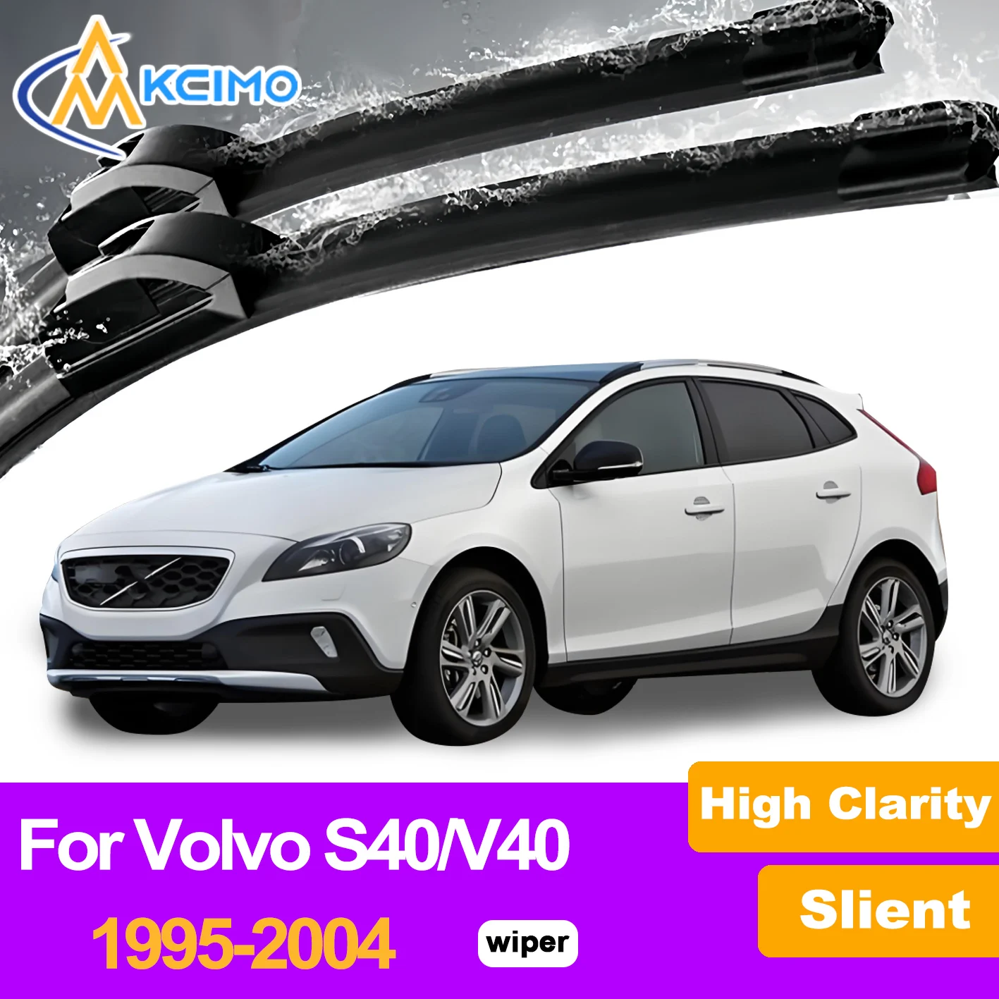 

2Pcs Front Windshield Wiper Blades For Volvo S40/V40 1995-2004 Windscreen Window Car Accessories