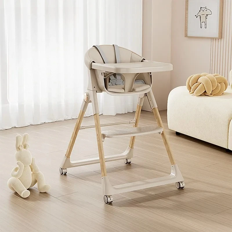 

‌Non-Slip Children's Dining Chair Thickened Steel Leg Base 5-Level Height Adjustment Easy-Clean Seat Cover Sturdy Construction‌