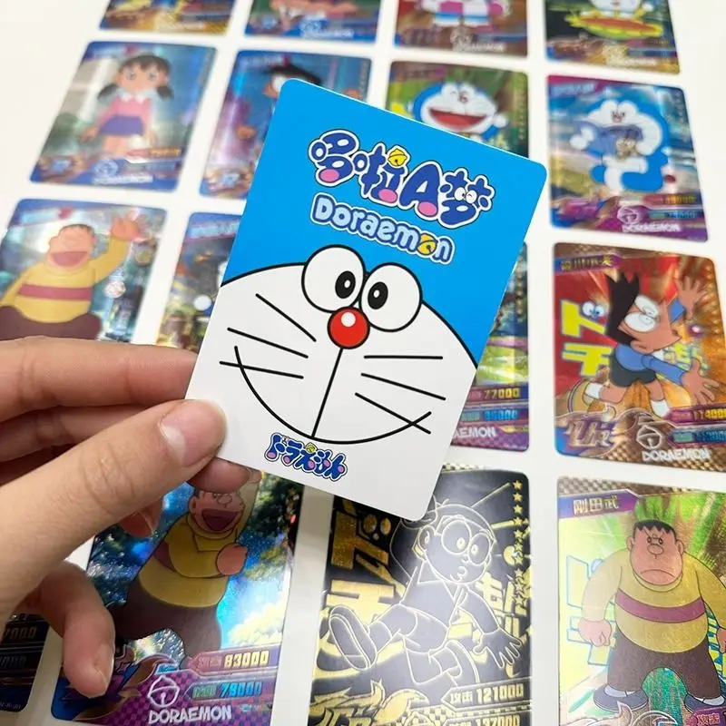 New Doraemon animation peripherals Kawaii collectible flash cards cute Doraemon Big Bear rare collectible cards gifts wholesale