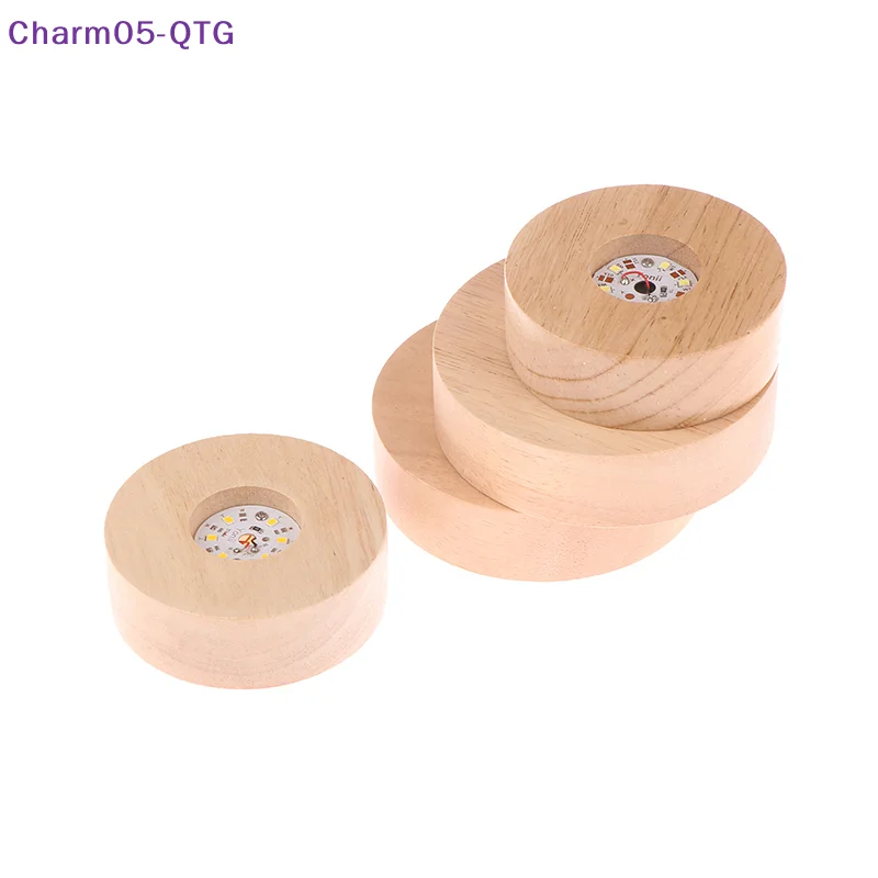 

ГОРЯЧИЙ! Круглый деревянный светодиодный светильник на батарейках 8/10 см, подставка для дисплея, подставка, держатель, настольная ночная лампа, хрустальное стекло, художественные украшения