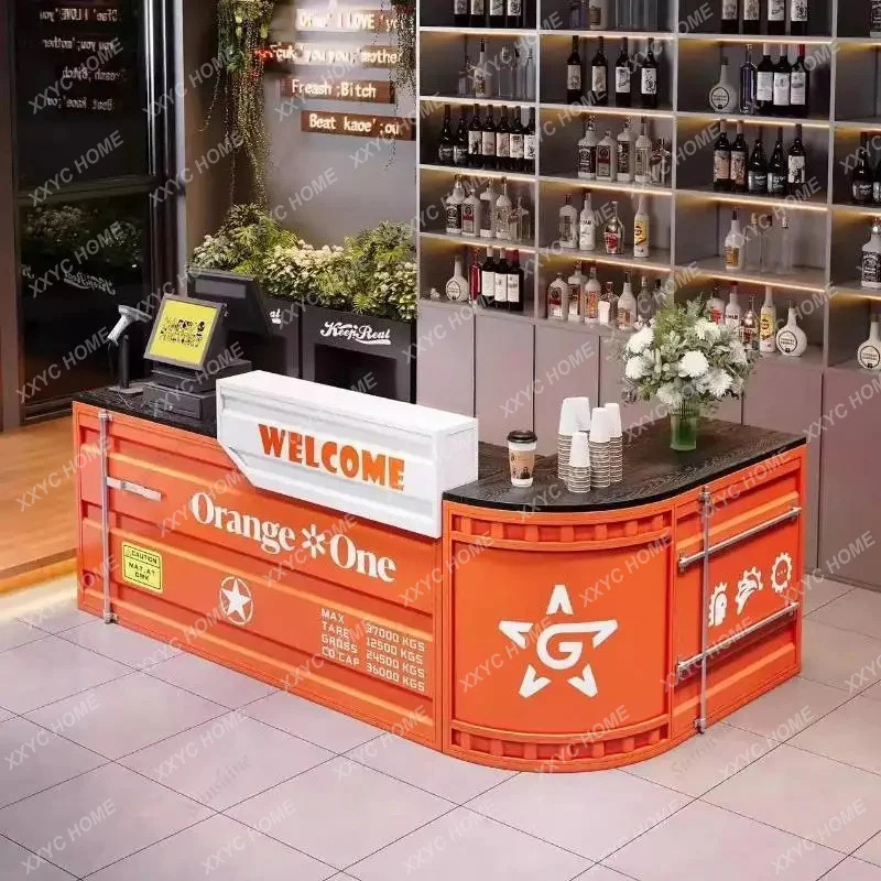 Storage Front Desk Reception Counter Boutique Beauty Salon Reception Desks Modern Business Mostrador Recepcion Office Furniture