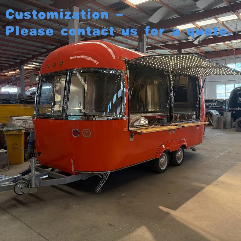 

custom.'s circular food trailer, mobile food truck, hamburger coffee stall truck