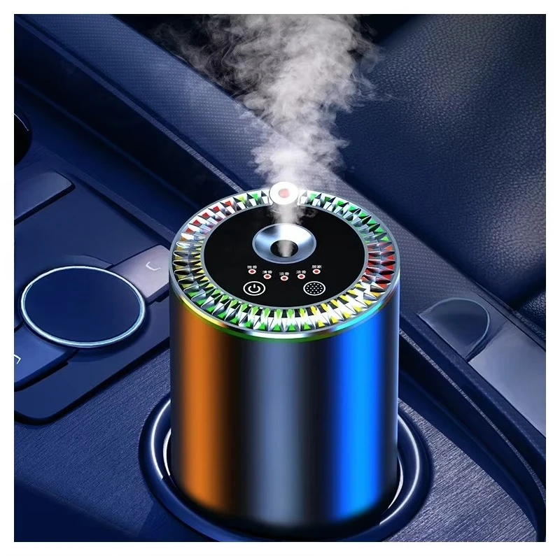 

Vehicle Humidifier Portable 50ml Alloy Smart Fragrance Diffuser C-type Car Essential Oil Diffuser Home air Freshener