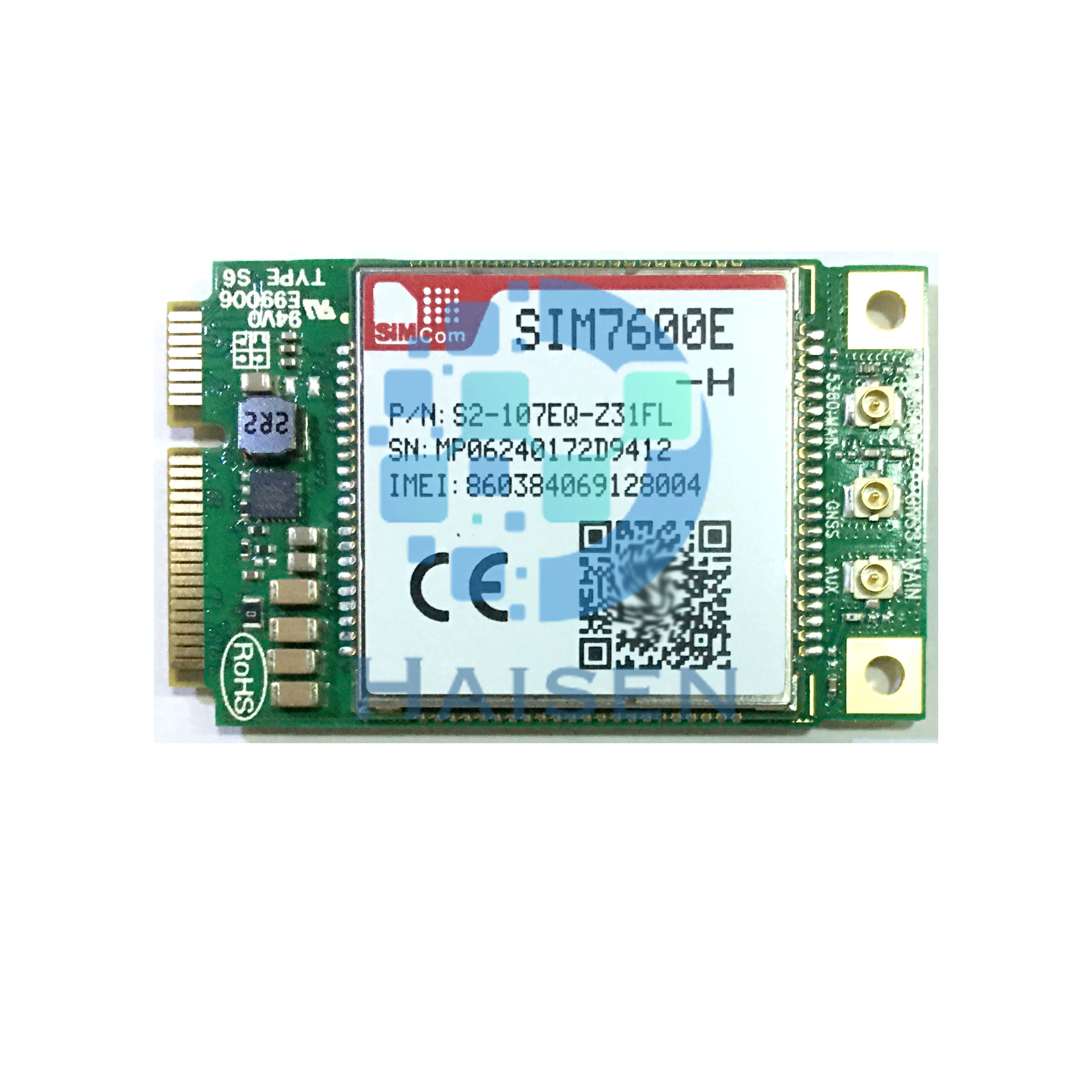 

HAISEN SIMCOM LTE-FDD LTE-TDD HSPA+ UMTS EDGE GPRS GSM SIM7600A-H-PCIE SIM7600E-H-PCIE SIM7600G-H-PCIE SIM7600NA-H-PCIE