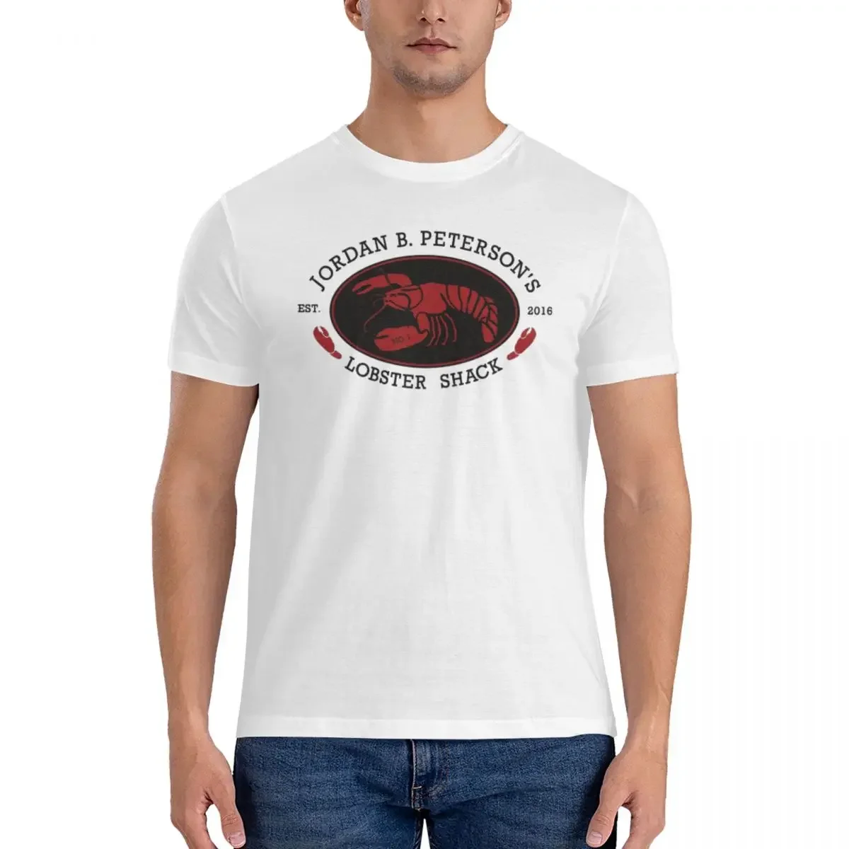 Lobster Shack T-Shirt for Men Cotton Plus Size T Shirts Men's Short Sleeve O-Neck Summer Clothes Tops S-6XL